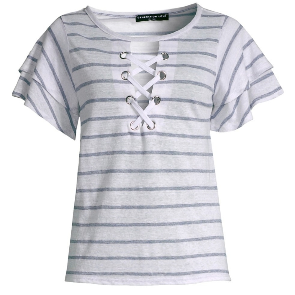 Generation Love tiered sleeve top